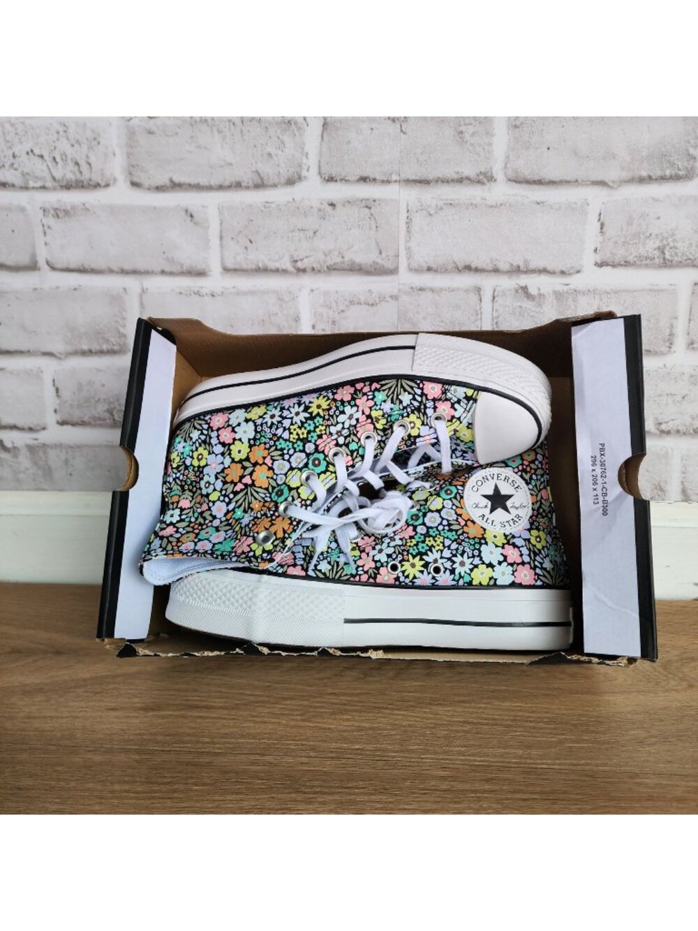 Converse Chuck Taylor Lift Allover Florals Hi Sz 7.5 Women Shoes Sneaker A15009C - Picture 7 of 12
